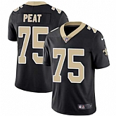 Nike New Orleans Saints #75 Andrus Peat Black Team Color NFL Vapor Untouchable Limited Jersey,baseball caps,new era cap wholesale,wholesale hats